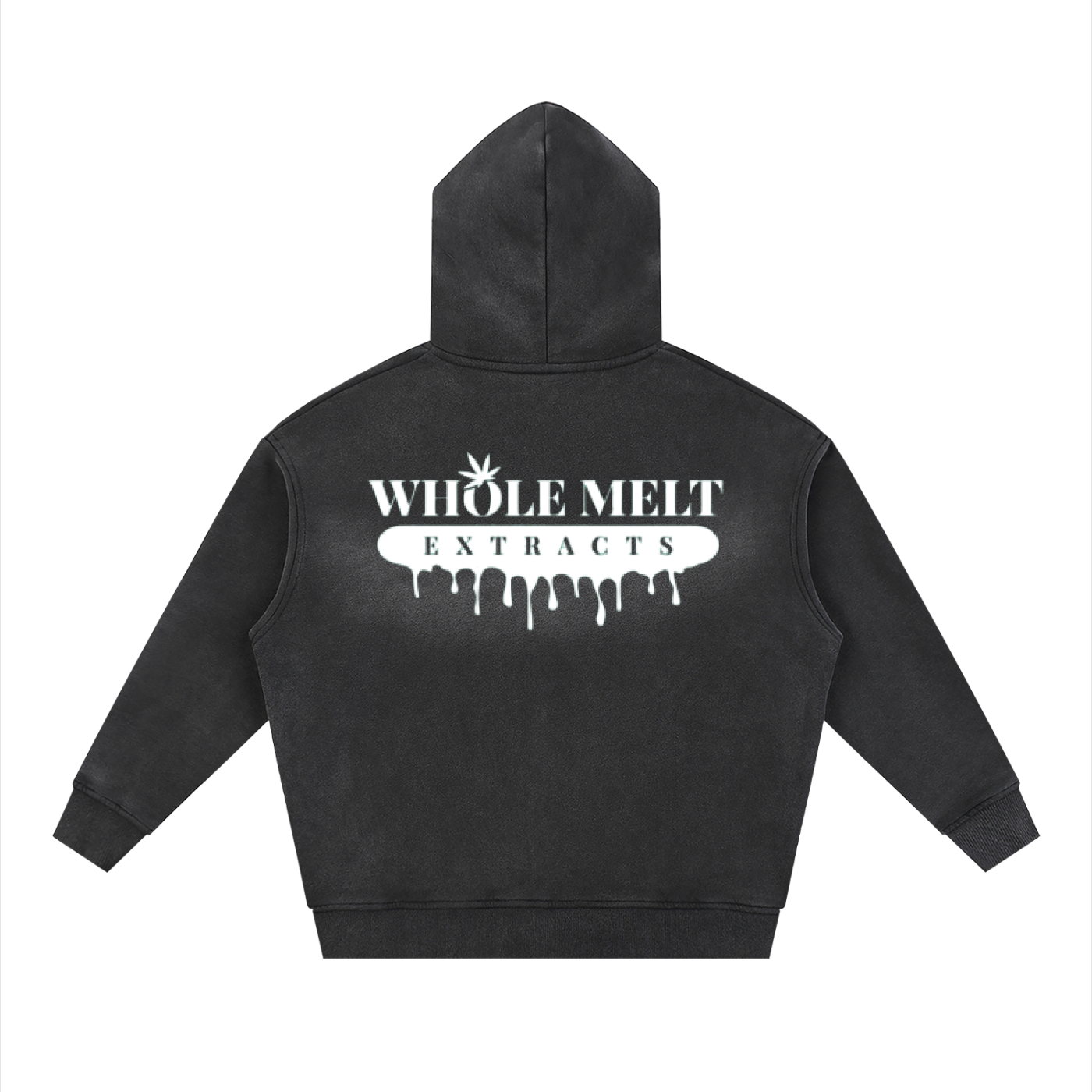 "Whole Melt Extract " Zipper Boxy Fleece Hoodie