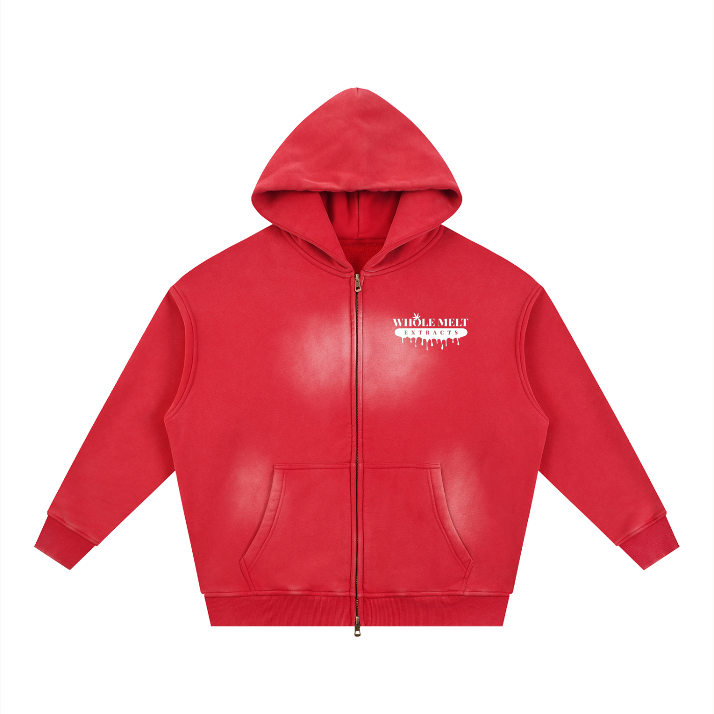 "Whole Melt Extract " Zipper Boxy Fleece Hoodie