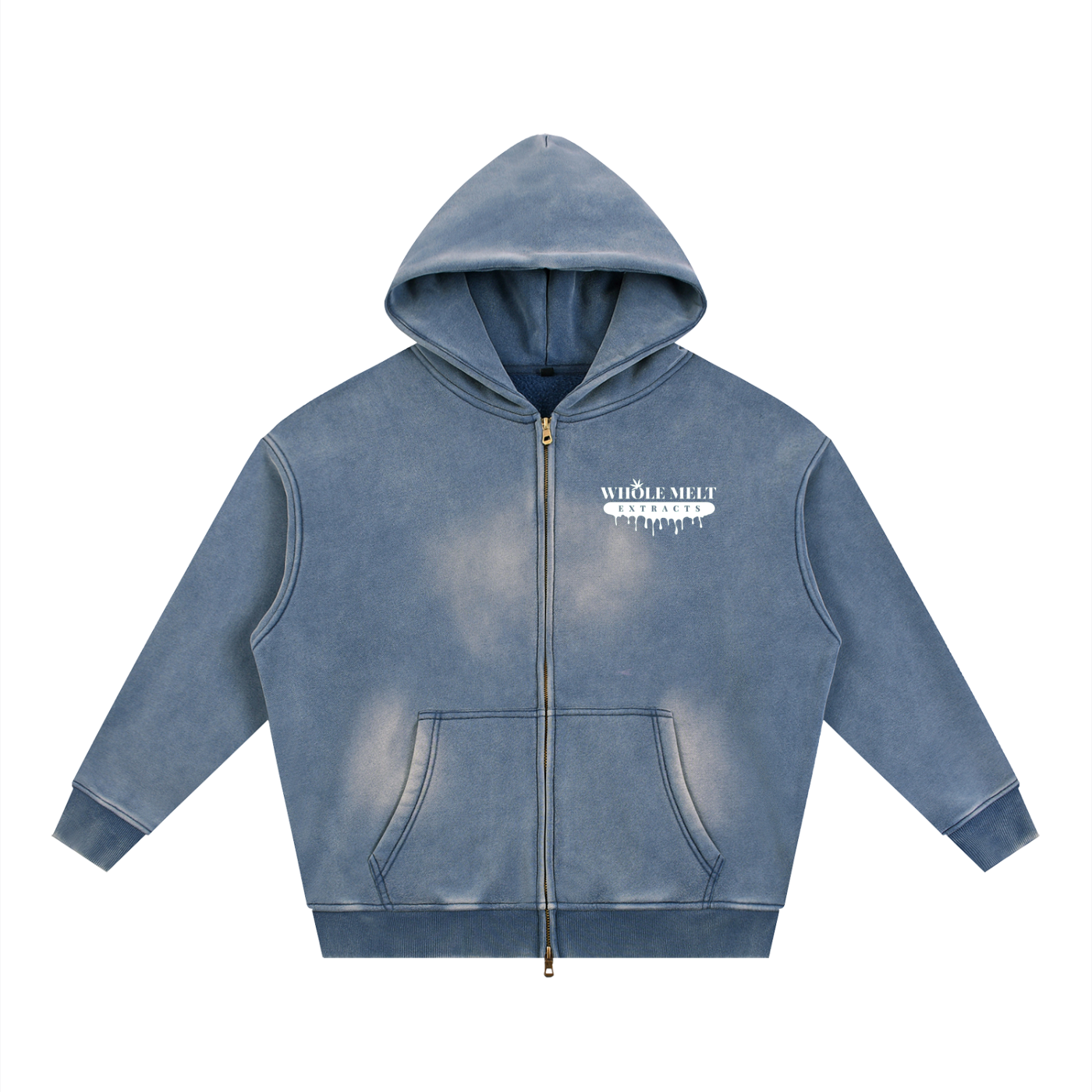 "Whole Melt Extract " Zipper Boxy Fleece Hoodie